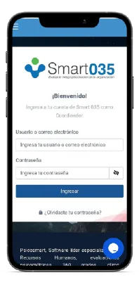 foto de un celular
                    con la versión móvil de Smart O35